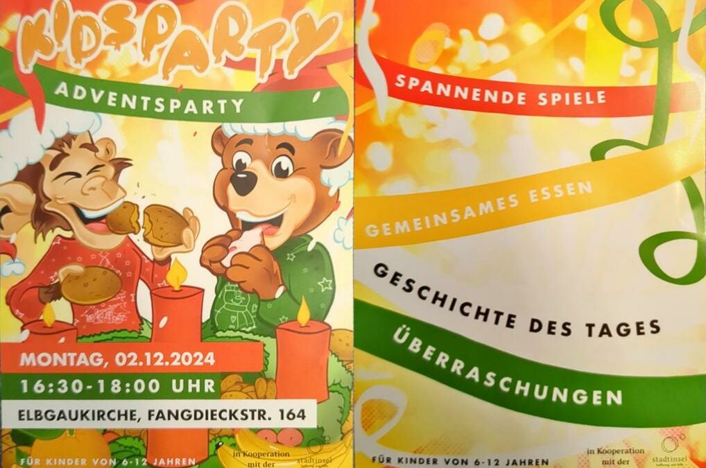 Einladung zur Kids-/ Adventsparty