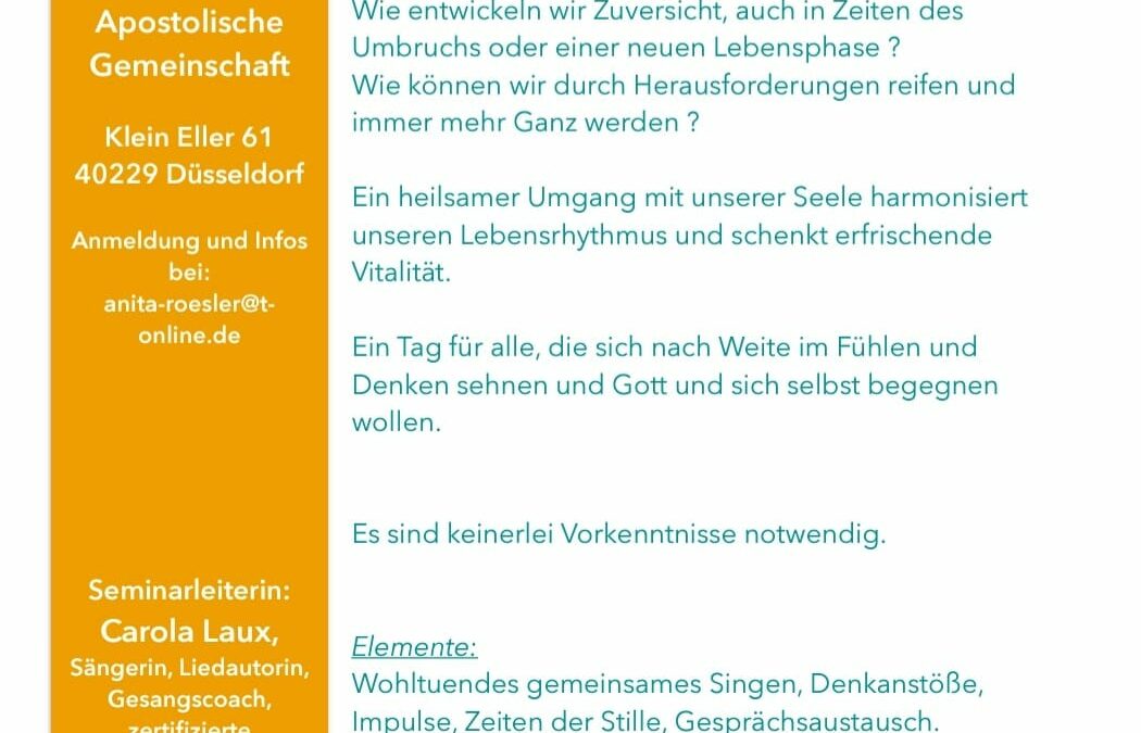 Ein Stärkungstag mit Carola Laux