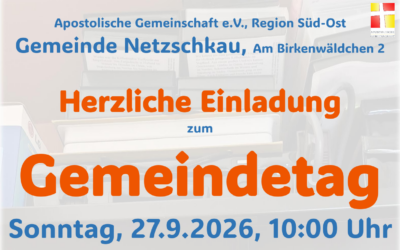 Gemeindetag in Netzschkau am 27.9.2026