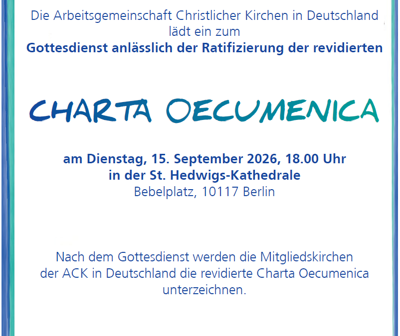 Kirchenhistorischer Moment für Deutschlands Ökumene